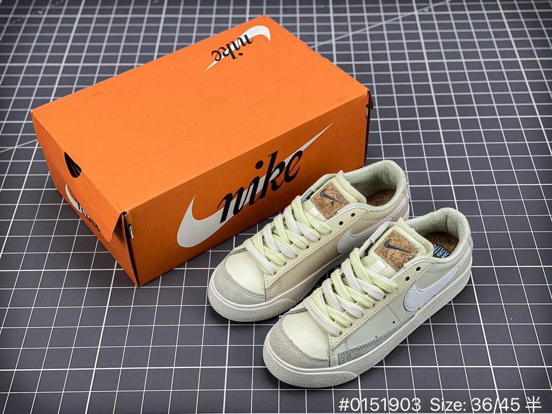 Nike Blazer Low - Red Unisex Streetwear Limited Edition - The Nike Blazer Low, featuring a combination of synthetic leather and suede, offers a unique