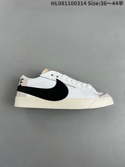 Nike Blazer Low'1977 - Black Unisex Streetwear Limited Edition - The Nike Blazer Low '1977' in black and white is a classic and timeless sneaker