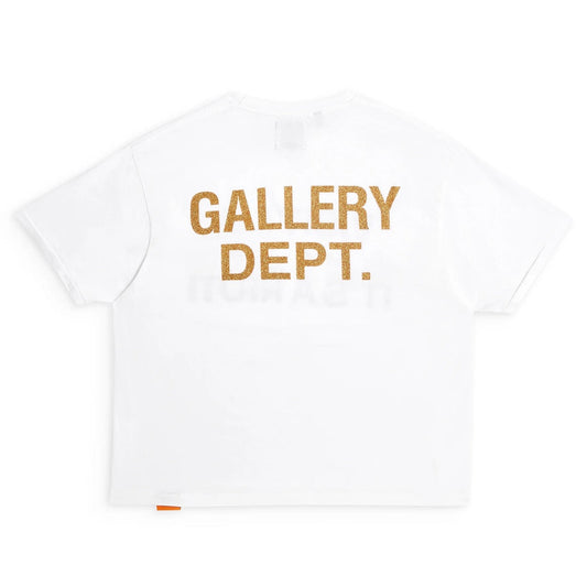 GALLERY Dept La Riot Tee T-Shirt - White Unisex Streetwear Limited Edition - Introducing the Gallery Dept. Classic White Tee, a perfect blend of simplicity and statement. This