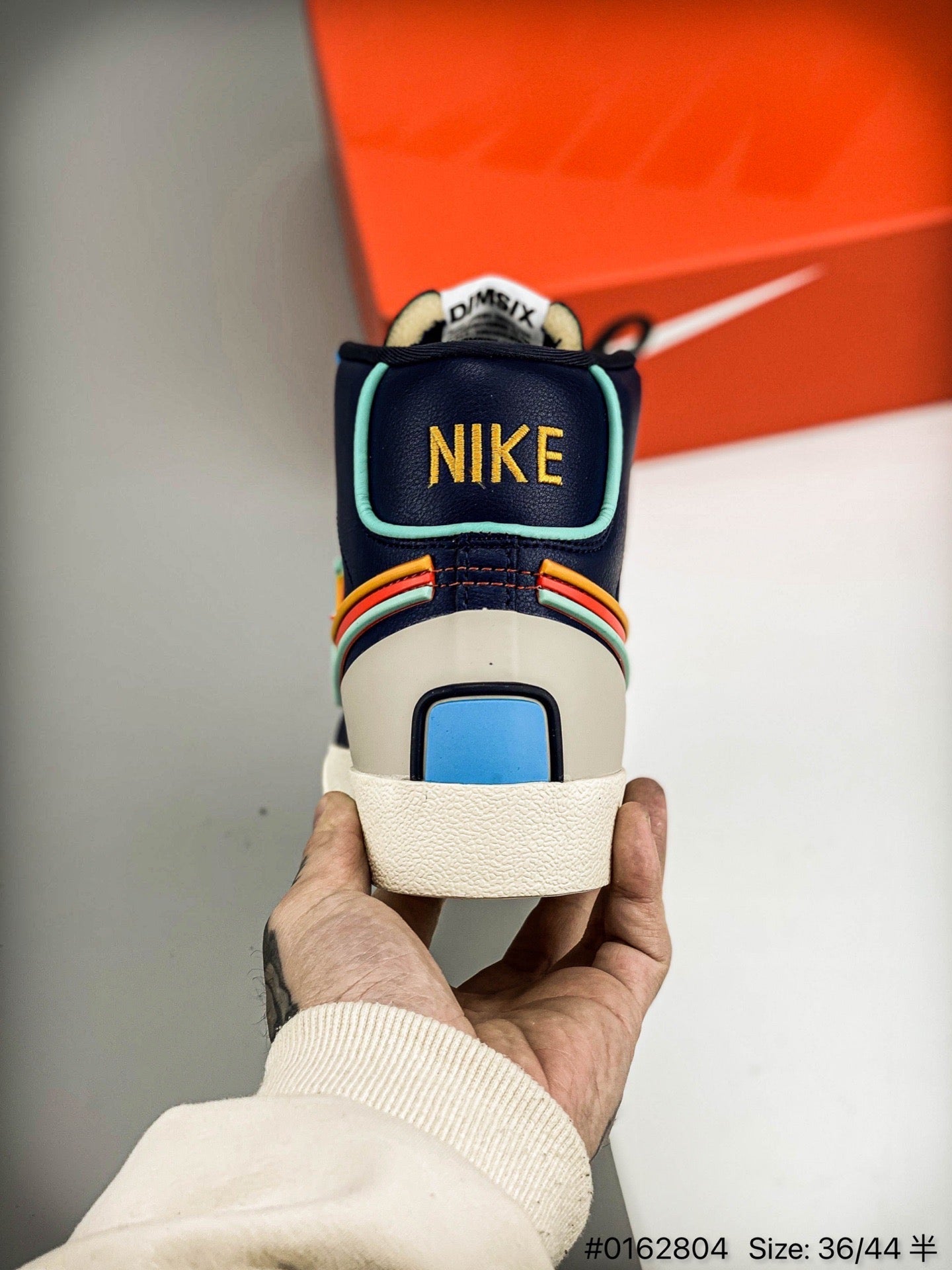 Nike Blazer Mid'1977 - White Unisex Streetwear Limited Edition - The Nike Blazer 1977 High Infinite in white and blue redefines the classic silhouette with