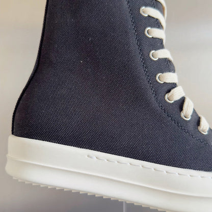 Rick Owens High-top Sneakers - Black Unisex Streetwear Limited Edition - **Rick Owens Black High-Top Sneakers: Bold Style and Premium Craftsmanship** Introducing the Rick Owens Black