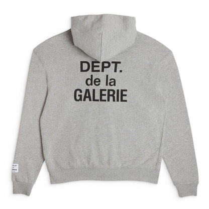 GALLERY Dept French Zip Hoodie - Black Unisex Streetwear Limited Edition - **Gallery Dept. Zip-Up Hoodie: Detailed Product Description** Introducing the Gallery Dept. Zip-Up Hoodie, a perfect