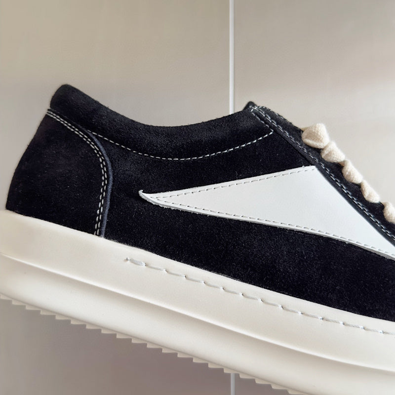 Rick Owens Suede Low-top Sneakers - Black Unisex Streetwear Limited Edition - **Rick Owens Black Suede Low-Top Sneakers: Modern Sophistication and Premium Craftsmanship** Introducing the Rick Owens
