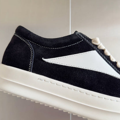 Rick Owens Suede Low-top Sneakers - Black Unisex Streetwear Limited Edition - **Rick Owens Black Suede Low-Top Sneakers: Modern Sophistication and Premium Craftsmanship** Introducing the Rick Owens