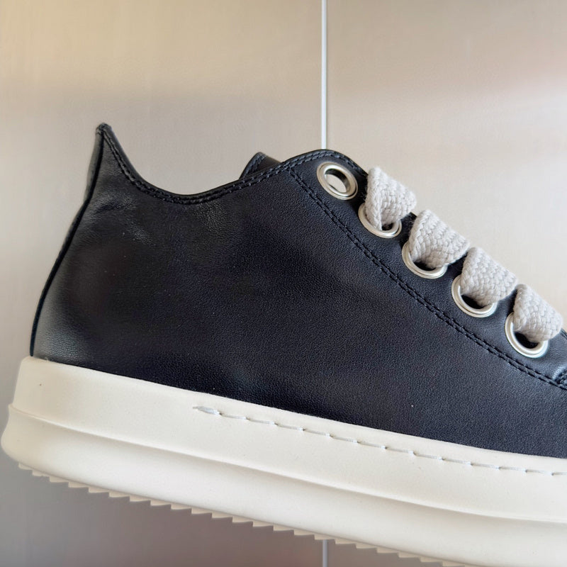 Rick Owens Low-top Sneakers - Black Unisex Streetwear Limited Edition - **Rick Owens Black Low-Top Sneakers: Modern Elegance and Superior Craftsmanship** Introducing the Rick Owens Black