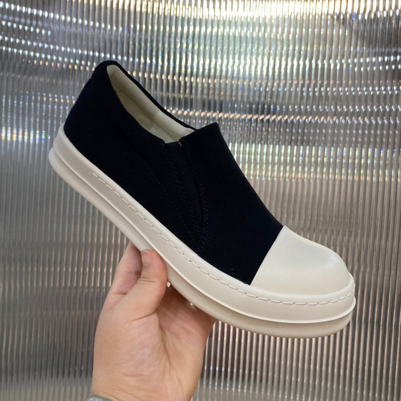 Slip-On Canvas Sneakers - Black Unisex Streetwear Limited Edition - **Slip-On Canvas Sneakers** Introducing a perfect blend of comfort and style, these slip-on canvas sneakers