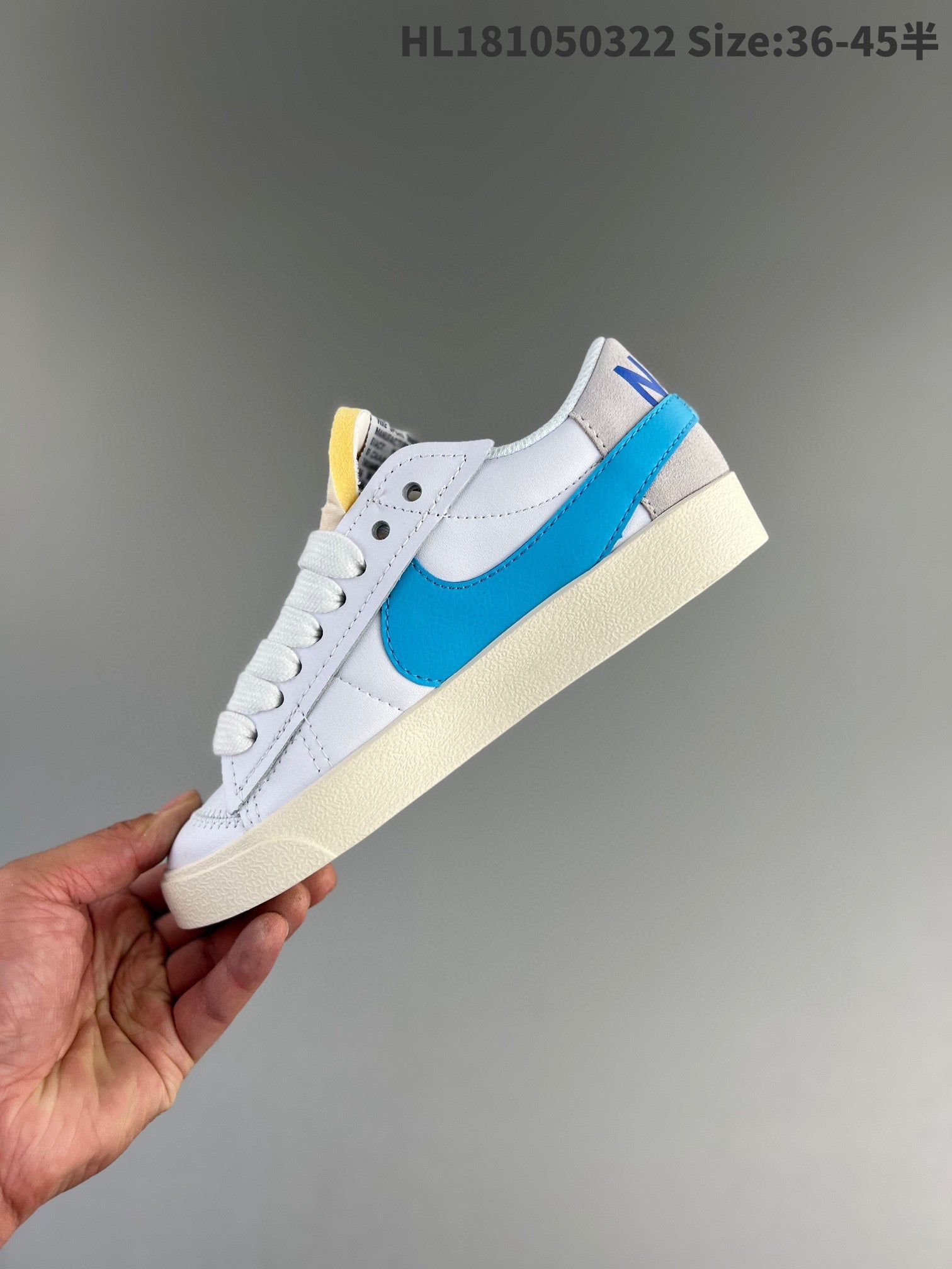 Nike Blazer Low'1977 Shorts - White Unisex Streetwear Limited Edition - The Nike Blazer Low '77 in the blue and white colorway is a stylish and
