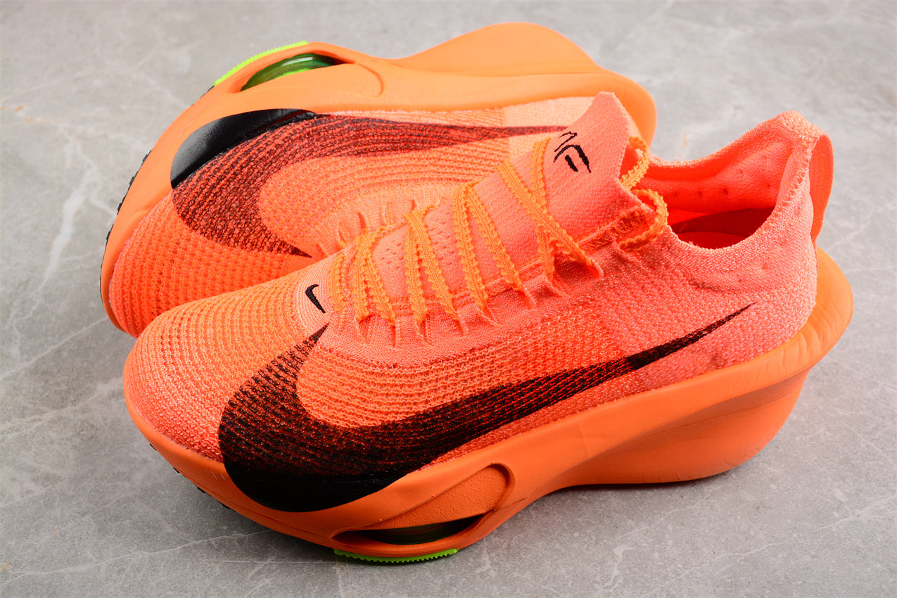 Zoom Alphafly Ne - T% 3 - Orange Unisex Streetwear Limited Edition - Introducing the Nike Air Zoom Alphafly NEXT% 3 in a vibrant orange hue, designed to