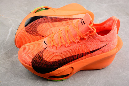 Zoom Alphafly Ne - T% 3 - Orange Unisex Streetwear Limited Edition - Introducing the Nike Air Zoom Alphafly NEXT% 3 in a vibrant orange hue, designed to