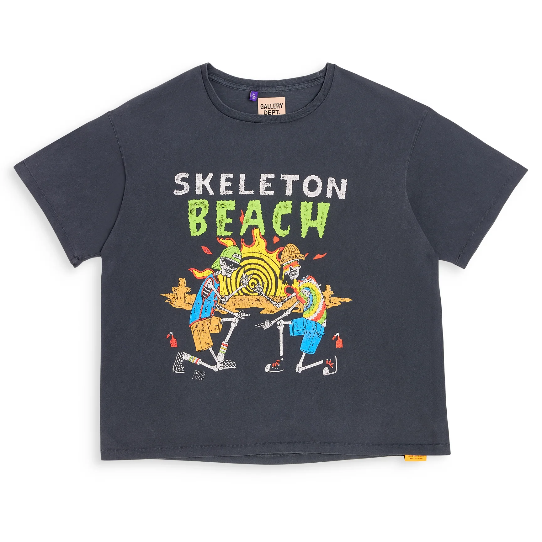 Gallery Dept. Skeleton Beach Tee T-Shirt Unisex Streetwear Limited Edition - **Gallery Dept. Skeleton Beach Tee: Detailed Product Description** Elevate your casual wardrobe with the Gallery