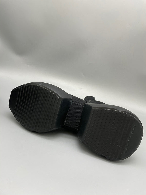 Rick Owens High-top Platform Boots Jacket - Black Unisex Streetwear Limited Edition - **Rick Owens Black High-Top Platform Boots: Futuristic Design with Unmatched Craftsmanship** Introducing the Rick