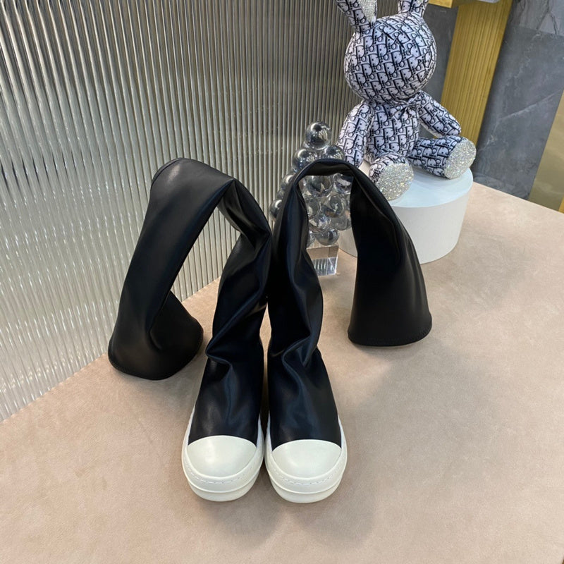 Over-the-Knee Sock Sneakers - Black Unisex Streetwear Limited Edition - **Over-the-Knee Sock Sneakers** Introducing a bold and innovative addition to your footwear collection, these over-the-knee