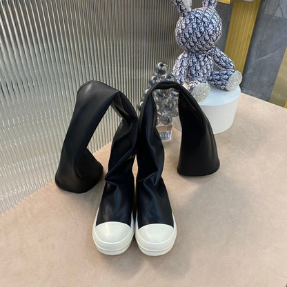 Over-the-Knee Sock Sneakers - Black Unisex Streetwear Limited Edition - **Over-the-Knee Sock Sneakers** Introducing a bold and innovative addition to your footwear collection, these over-the-knee