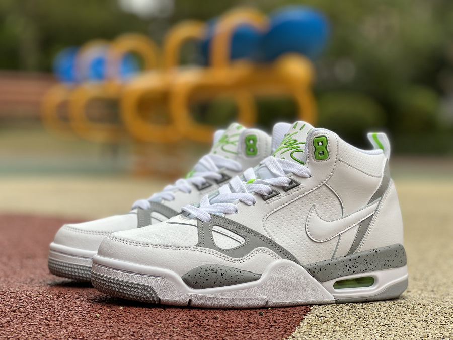 JORDAN 13 'white - Grey - Green' Unisex Streetwear Limited Edition