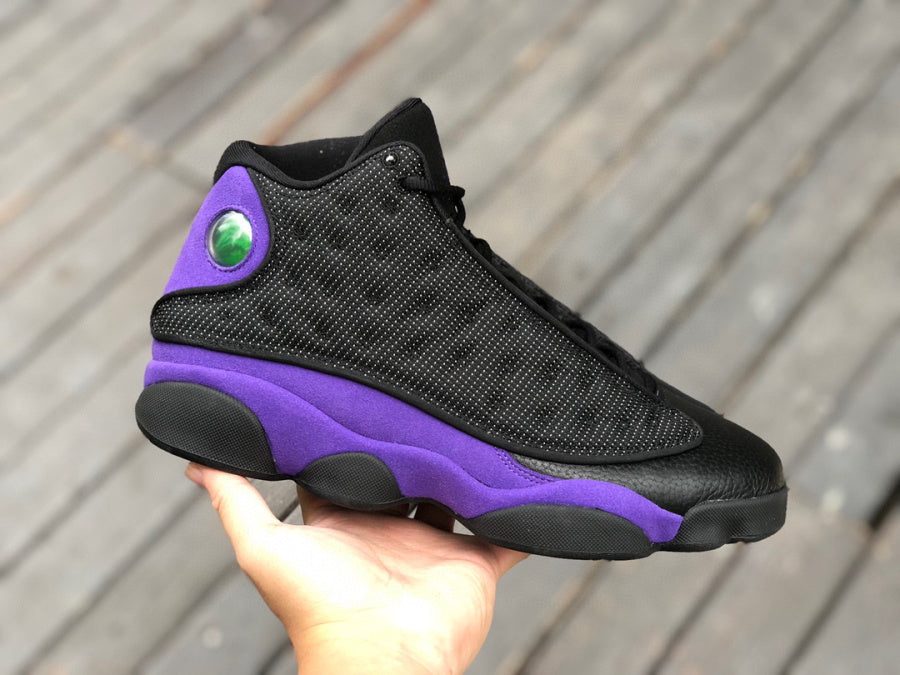Jordan 13 Court - Purple Unisex Streetwear Limited Edition - This sneaker is a stylish addition to the iconic Air Jordan 13 lineup, featuring a