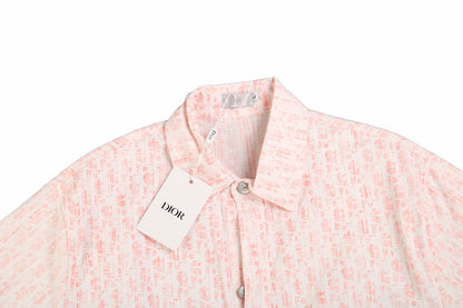 Camisa Dior Monogram (Rosa/Blanco)