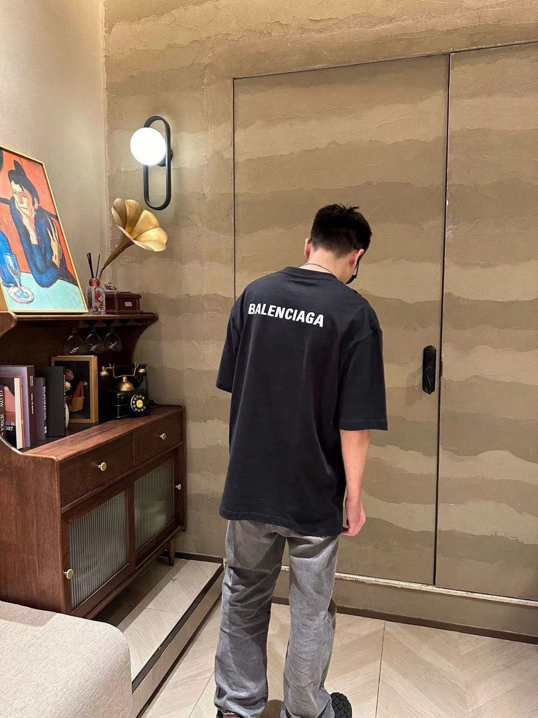 Camiseta Balenciaga - Estampado de código de barras