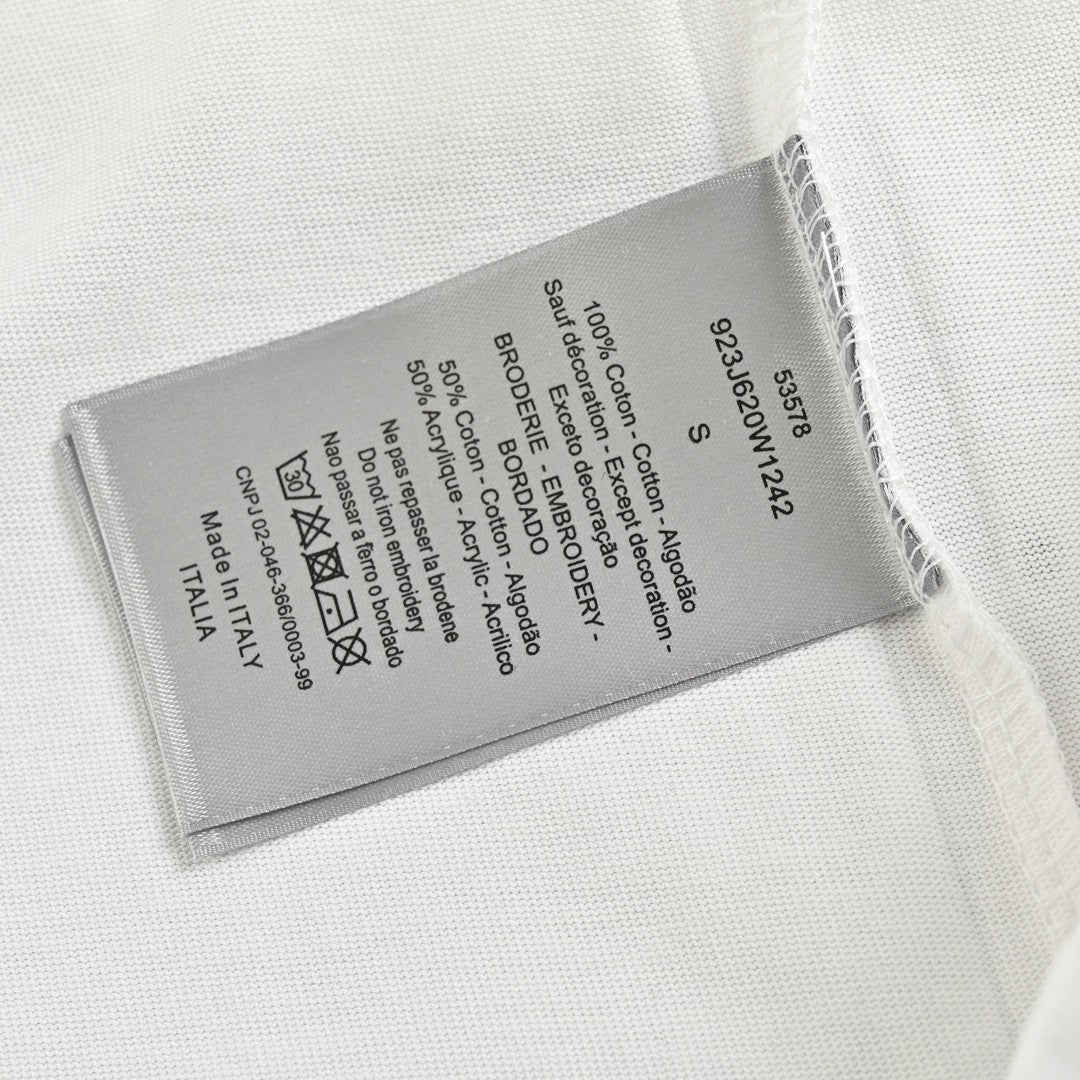 Camiseta blanca con estampado de estrella de Dior