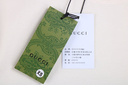 Camiseta Gucci con logo de rayo (Crema)