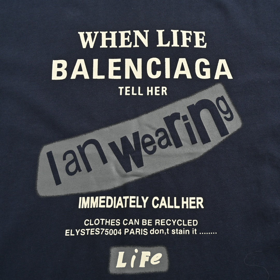 Balenciaga T-Shirt - Navy Back Logo - outsole - replica sneakers