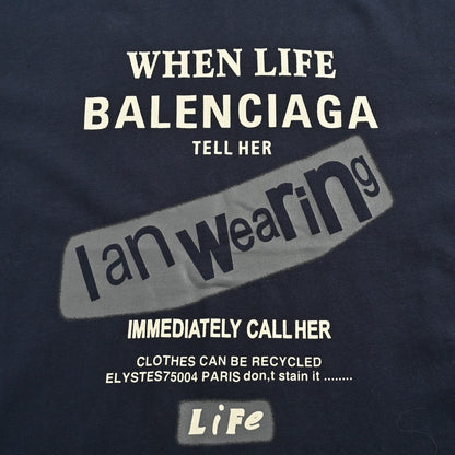 Balenciaga T-Shirt - Navy Back Logo - outsole - replica sneakers