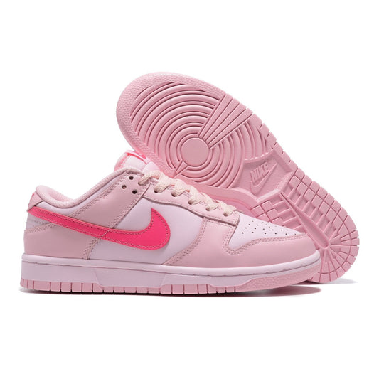 NIKE Dunk Low - Triple Sneakers - Pink Unisex Streetwear Limited Edition