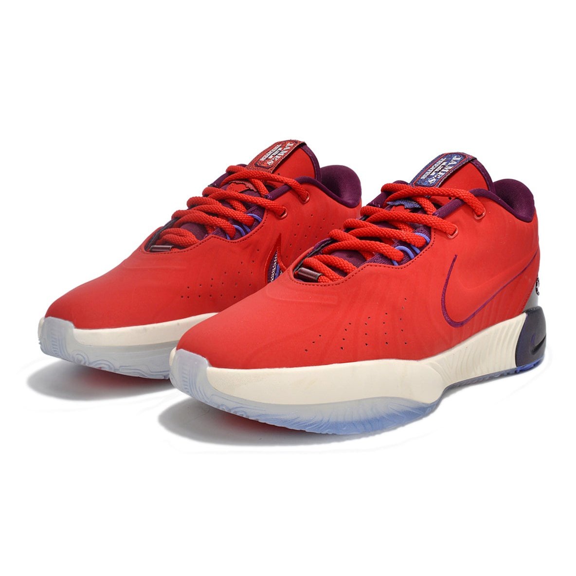 NIKE Lebron 21 - James Theatre Sneakers - Red Unisex Streetwear Limited Edition