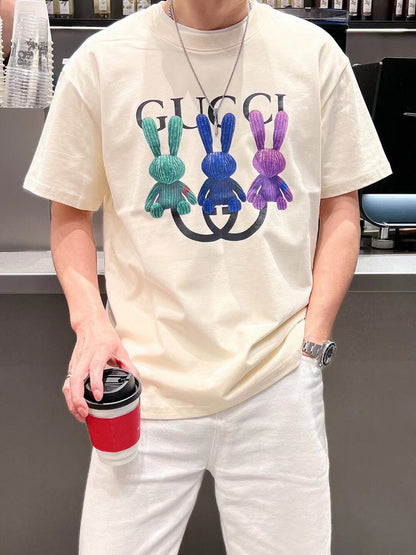 Camiseta Gucci Bunny Trio (Blanca)