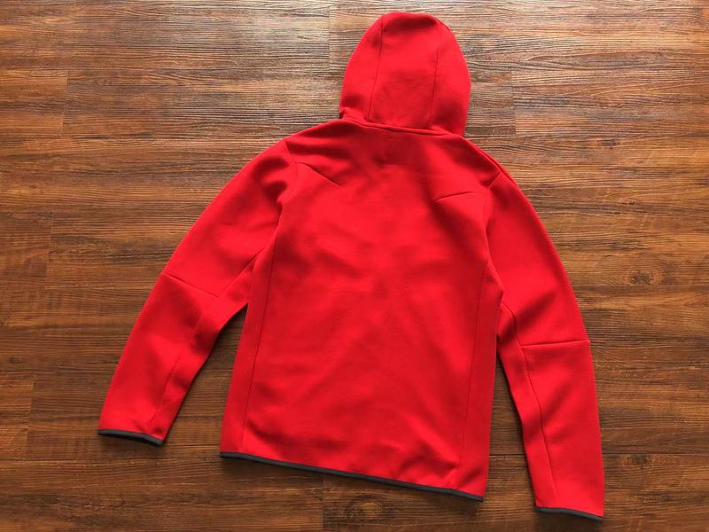 NIKE Tech Fleece Hoodie - University - Red Unisex Streetwear Limited Edition