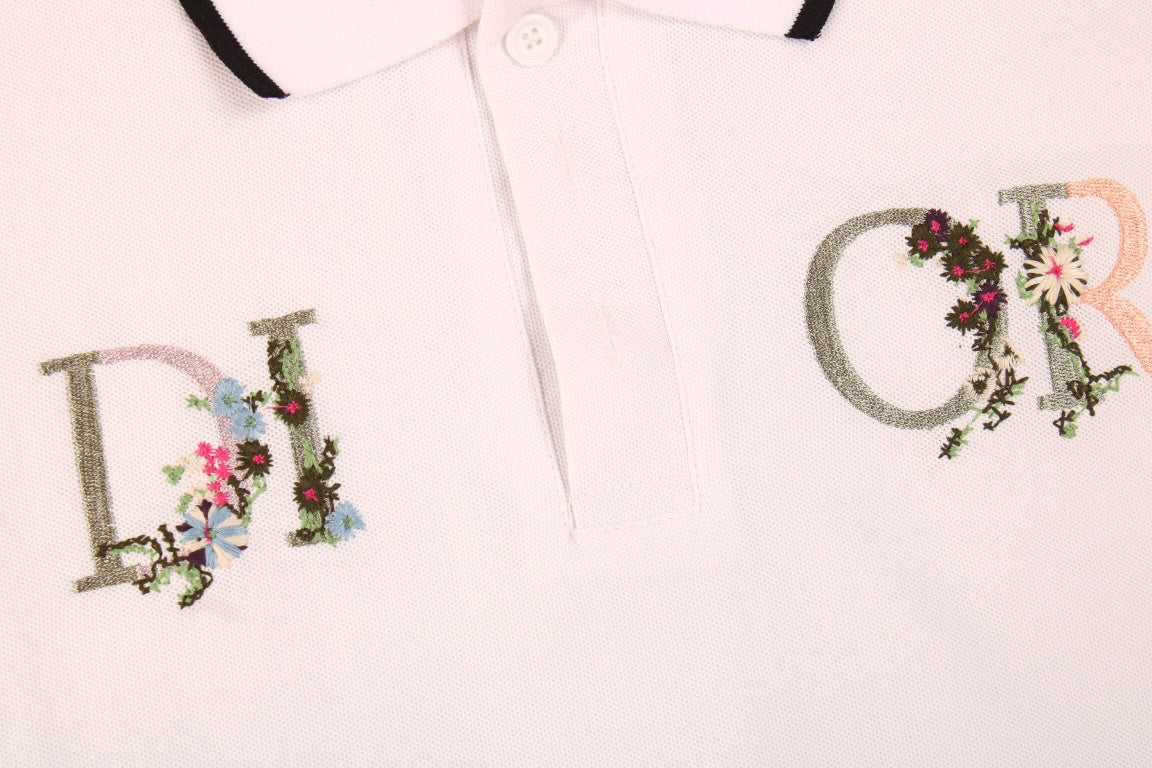 Polo Dior avec logo floral