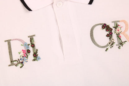 Polo Dior avec logo floral