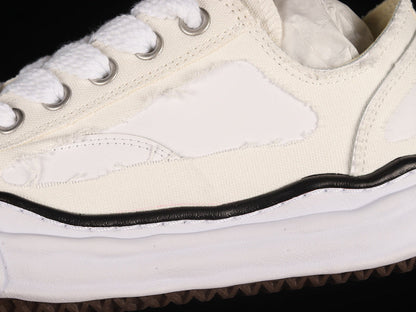 MAISON Mihara Yasuhiro Peterson Og Sole Canvas Low Sneakers - White Unisex Streetwear Limited Edition