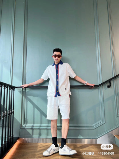 Camisa Gucci con cuello en contraste