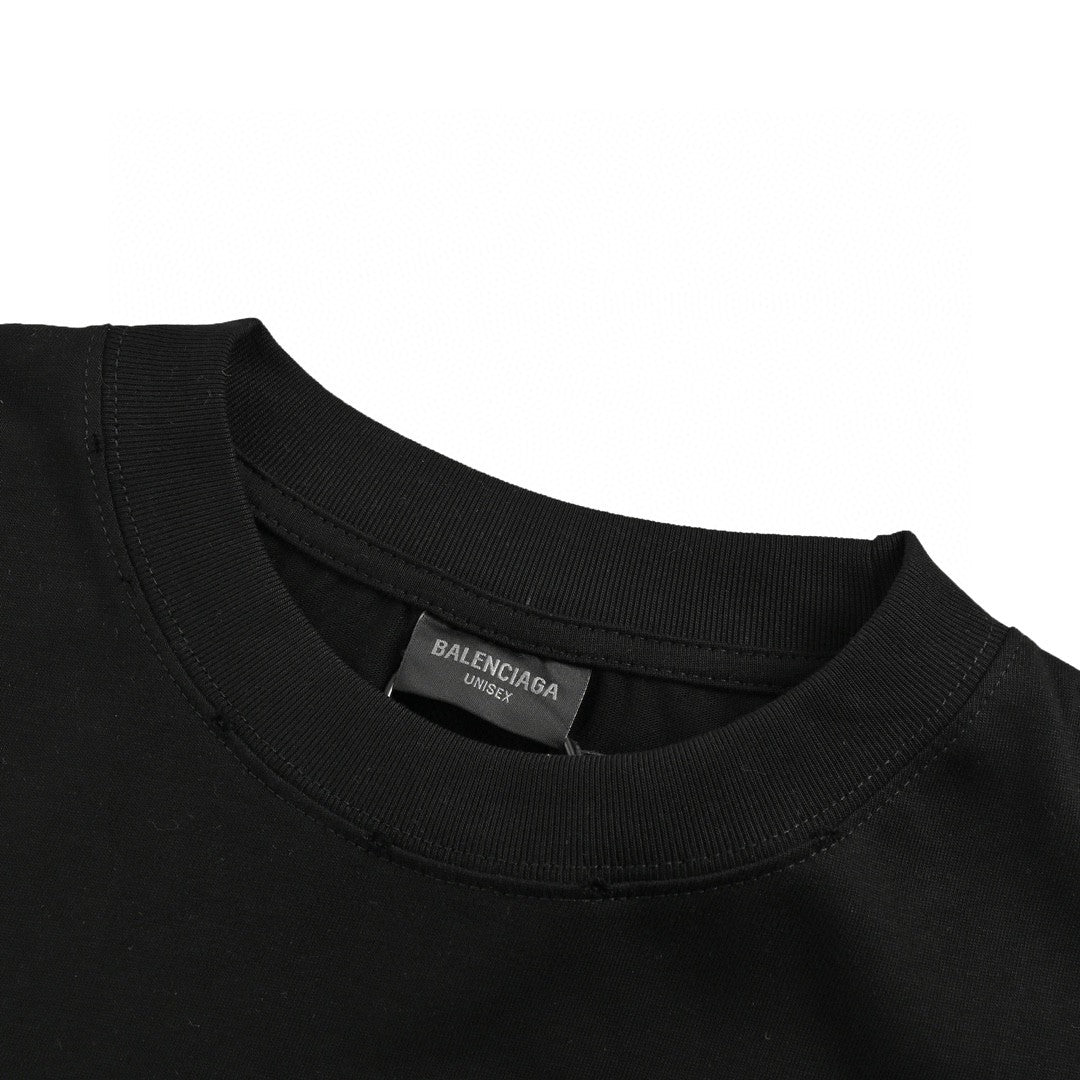 Camiseta Balenciaga - Logotipo monocromático