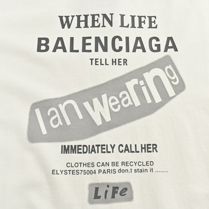 Camiseta Balenciaga - Logotipo en la espalda