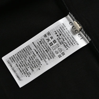 Camiseta Gucci con estampado de dragón, negra