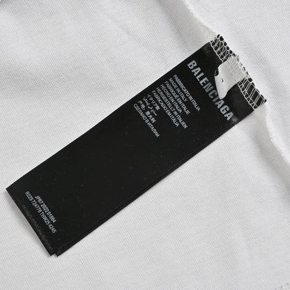 Balenciaga T-shirt With Mountain Graphic - White Unisex Streetwear Limited Edition - <span>Simple and stylish. Features a colorful mountain graphic on the chest. Made from high-quality fabric.
