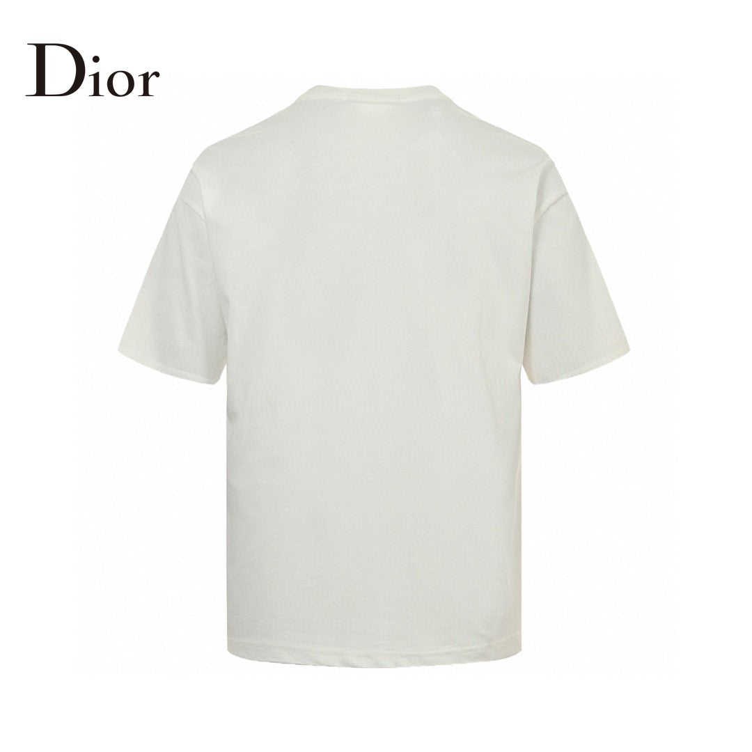 Dior 'forever Dior' T-shirt (white) Unisex Streetwear Limited Edition - The Dior 'Forever Dior' T-Shirt in white features a bold, circular graphic with the iconic