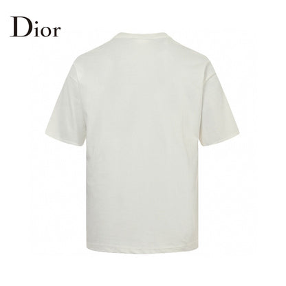 Dior 'forever Dior' T-shirt (white) Unisex Streetwear Limited Edition - The Dior 'Forever Dior' T-Shirt in white features a bold, circular graphic with the iconic