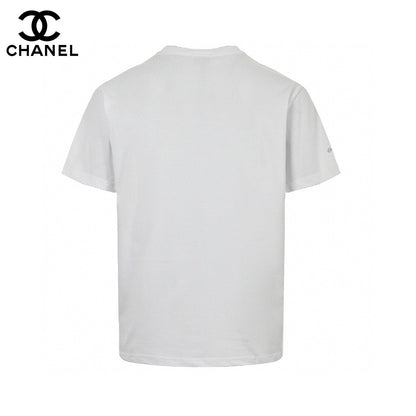 Chanel Classic Logo T-shirt In - White Unisex Streetwear Limited Edition - The Chanel Classic Logo T-Shirt in white is a timeless piece that exudes elegance and