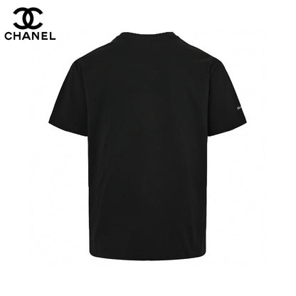 Chanel Classic Logo T-shirt In - Black Unisex Streetwear Limited Edition - The Chanel Classic Logo T-Shirt in black is a sophisticated and stylish addition to any