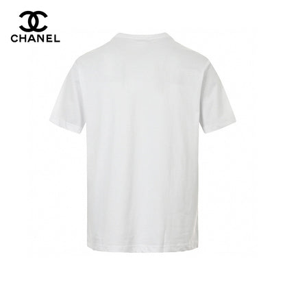 Chanel T-shirt - Black Unisex Streetwear Limited Edition - This Chanel t-shirt features a classic white design with a bold text graphic on the