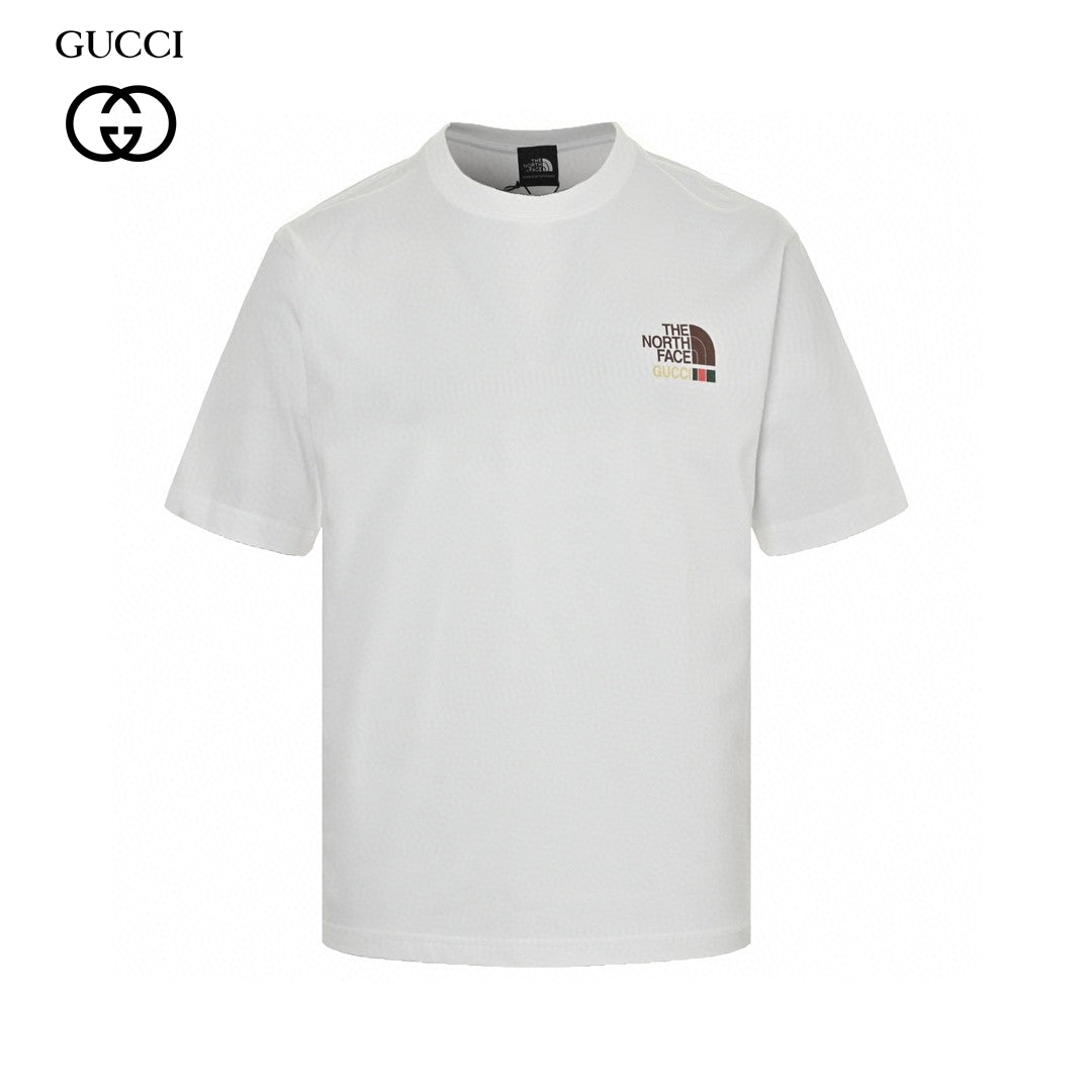 The North Face - Gucci Nature Print T-shirt - White Unisex Streetwear Limited Edition - The North Face x Gucci Nature Print T-Shirt is a stylish blend of luxury and