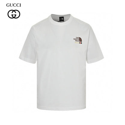 The North Face - Gucci Nature Print T-shirt - White Unisex Streetwear Limited Edition - The North Face x Gucci Nature Print T-Shirt is a stylish blend of luxury and