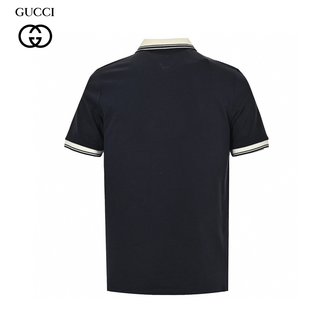 Gucci Polo Shirt - Navy Unisex Streetwear Limited Edition
