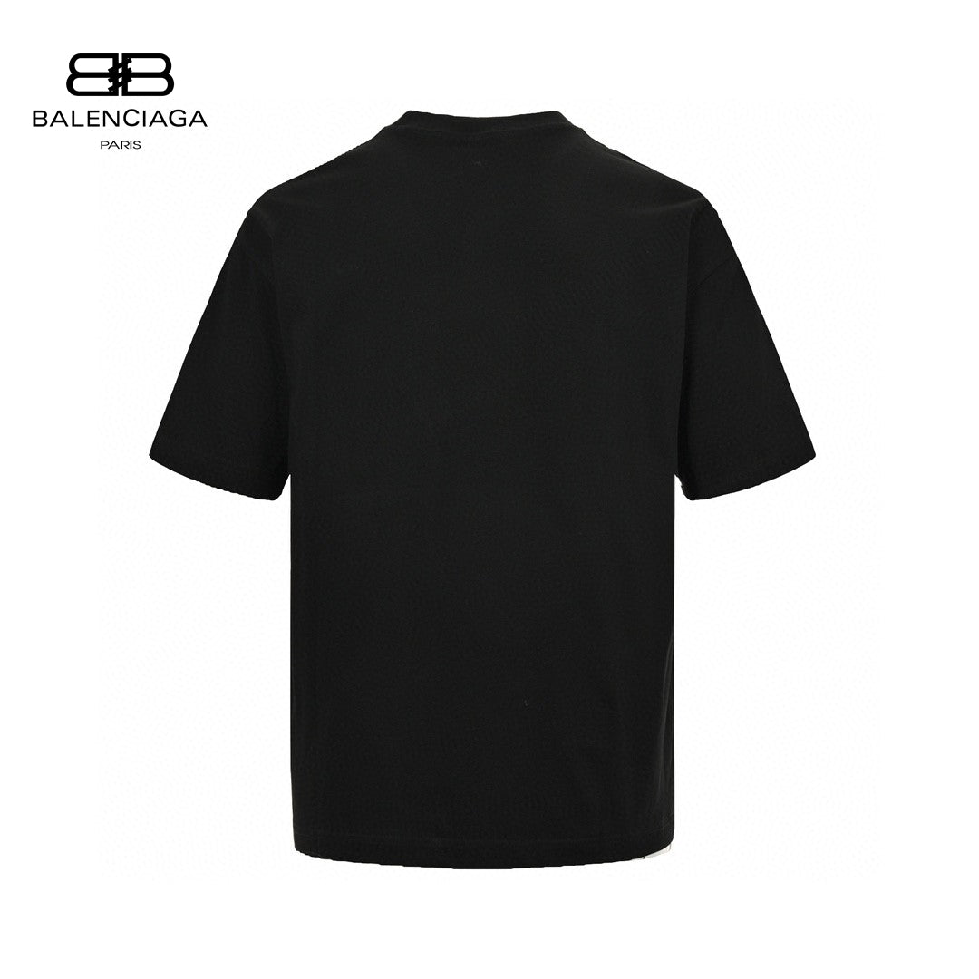 Balenciaga Love Notes T-shirt In - Black Unisex Streetwear Limited Edition - The Balenciaga Love Notes T-Shirt in black is a striking and fashionable piece that adds