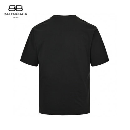 Balenciaga Multicolor Graphic Logo T-shirt - Black Unisex Streetwear Limited Edition - This Balenciaga t-shirt features a unique multicolor graphic logo on the front, combining vibrant colors