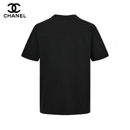 Chanel Double C Logo T-shirt (black) Unisex Streetwear Limited Edition - The Chanel Double C Logo T-Shirt in black is a testament to sophisticated simplicity and