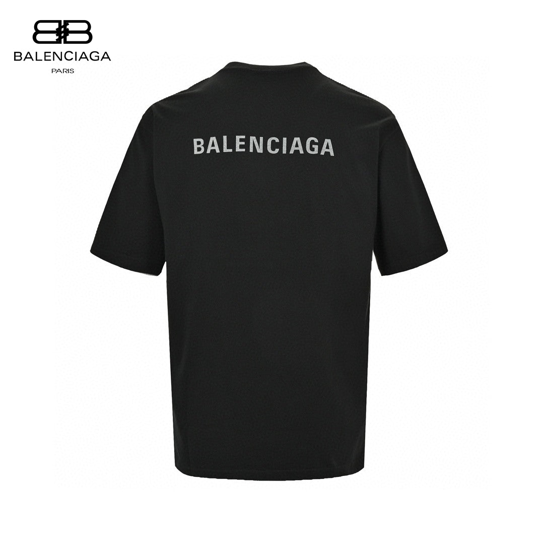 Balenciaga T-shirt - Black Unisex Streetwear Limited Edition - This Balenciaga t-shirt features a bold black design with the phrase 'Take It Easy' in