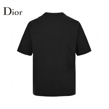 Dior Oversized Logo T-shirt - Black Unisex Streetwear Limited Edition - This Dior t-shirt features a bold oversized 'Dior' logo in white on the front. The